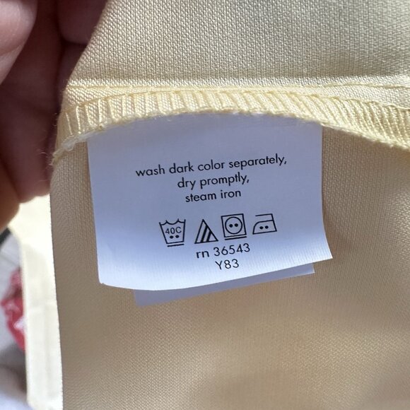 Van Heusen Lux Sateen No Iron Dress Shirt Men's 16 32/33 L/S Butter Yellow NWT - Picture 6 of 10